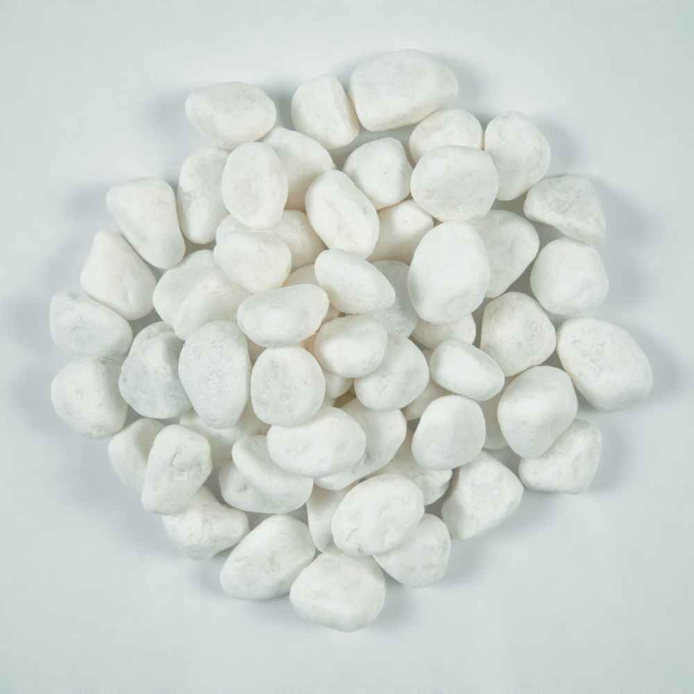 Himalaya White Natural 2-3 CM Beach Pebbles - Tilesbay.com