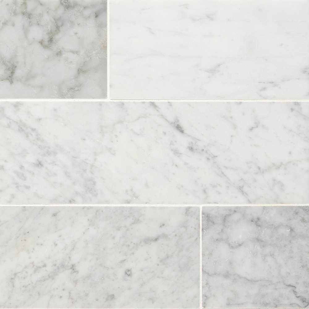  Carrara  White 4X12 Honed  Subway Marble  Tile Tilesbay com