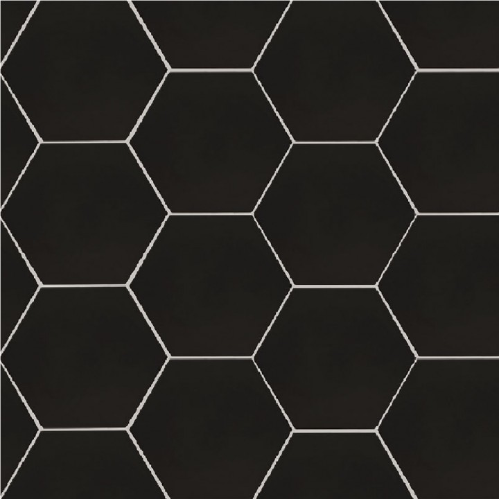 BLACK HEXAGON 9″x 10″ › TILETOPIA