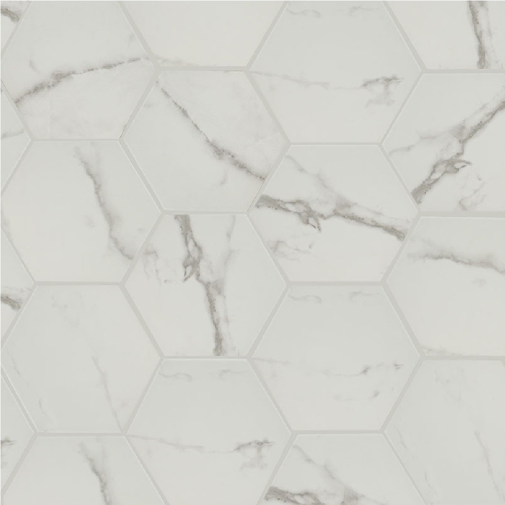 Hexley Marbello 9x105 Hexagon Matte Porcelain Mosaic Tile 3399