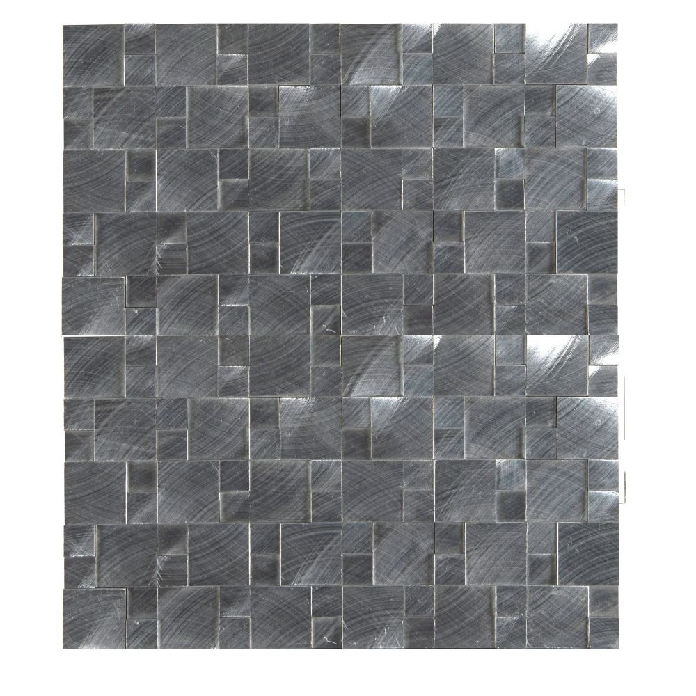 Silver Aluminum Metal 3D Pattern Mosaic - Tilesbay.com