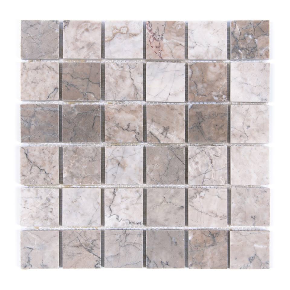 Temple Gray 2x2 Polished Marble Mosaic Tile - Tilesbay.com